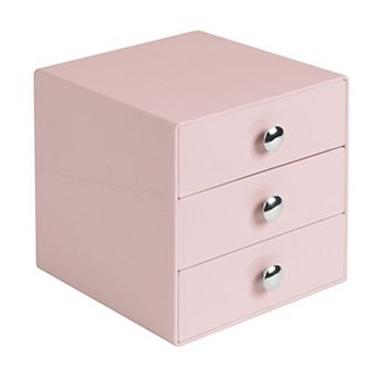 iDesign Stackable 3-Drawer Makeup Organizer