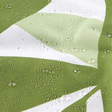 iDesign Leaves Fabric Shower Curtain