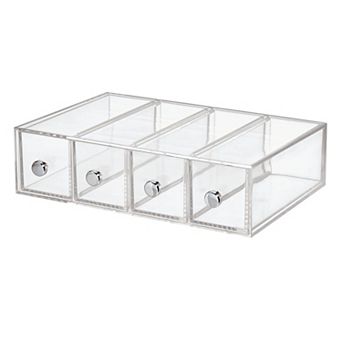 iDesign 4-Drawer Clarity Cosmetic Organizer