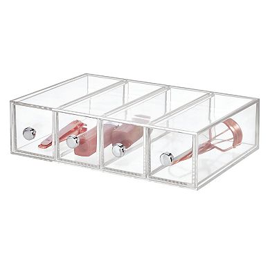iDesign 4-Drawer Clarity Cosmetic Organizer