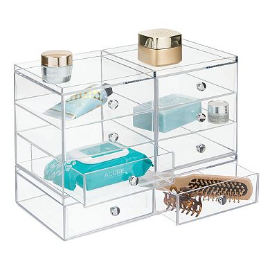 iDesign Stackable 3-Drawer Makeup Organizer
