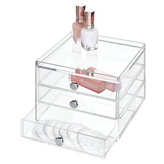 iDesign 3-Drawer Clarity Cosmetic Organizer
