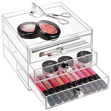 iDesign 3-Drawer Clarity Cosmetic Organizer
