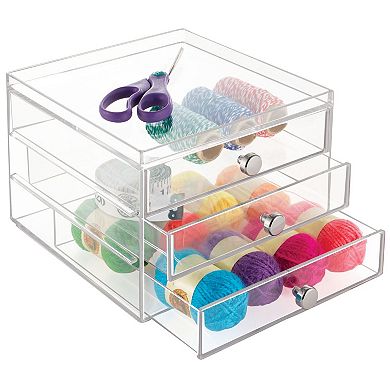iDesign 3-Drawer Clarity Cosmetic Organizer