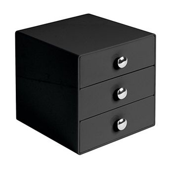 iDesign Stackable 3-Drawer Makeup Organizer
