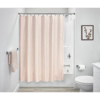 iDesign Paint Print Polyester 12 Reinforced Buttonhole Shower Curtain