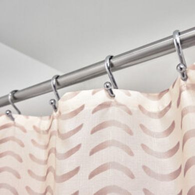 iDesign Paint Print Polyester 12 Reinforced Buttonhole Shower Curtain