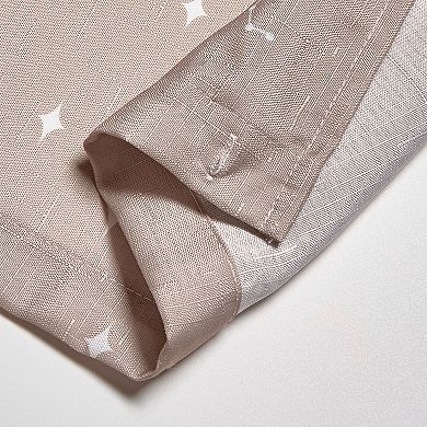 iDesign Constellation Polyester 12 Reinforced Buttonhole Shower Curtain