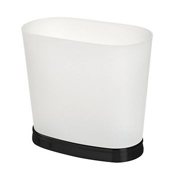 iDesign Small Oval Bathroom Trash Can