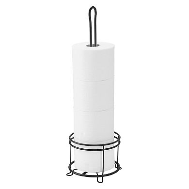 iDesign Freestanding 4-Roll Toilet Paper Holder Stand for Bathroom