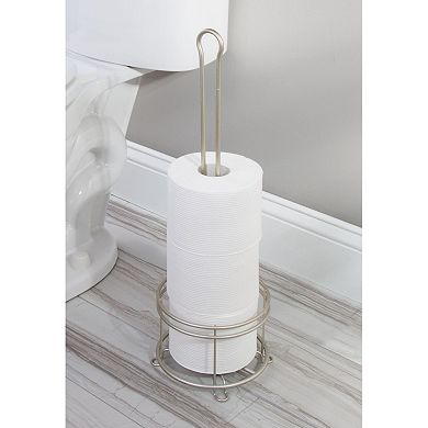 iDesign Freestanding 4-Roll Toilet Paper Holder Stand for Bathroom