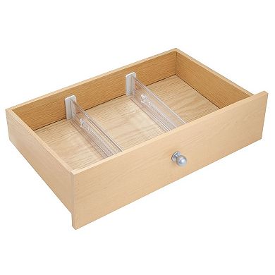 iDesign 2-Pack Linus Adjustable Deep Drawer Divider