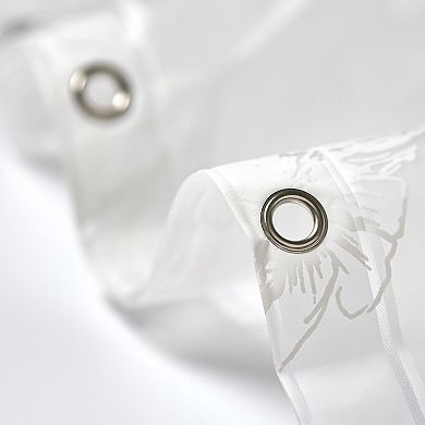 iDesign PEVA Waterproof Shower Curtain Liner with 12 Metal Grommets