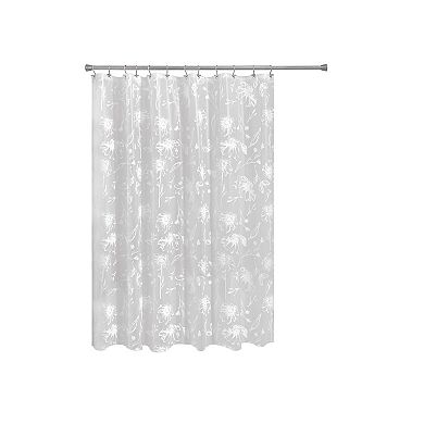 iDesign PEVA Waterproof Shower Curtain Liner with 12 Metal Grommets