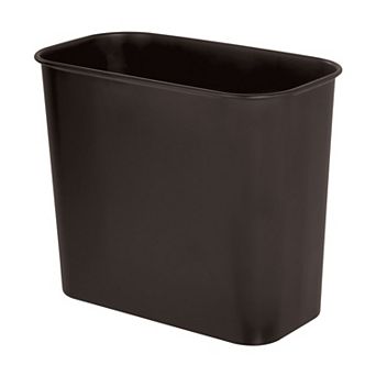 iDesign Small Stainless Steel Rectangular Bathroom Trash Can