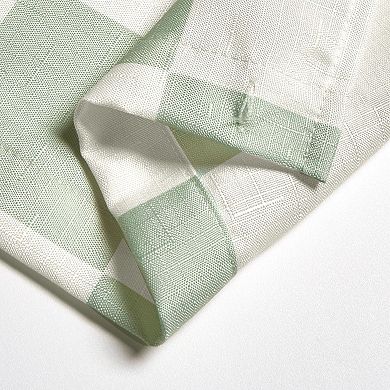 iDesign Checkered Polyester Shower Curtain