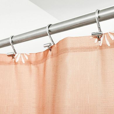 iDesign Watercolor Daisies Polyester Shower Curtain