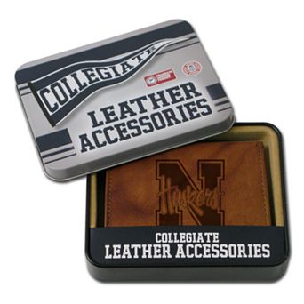 Nebraska Cornhuskers Embossed Leather Bifold Wallet