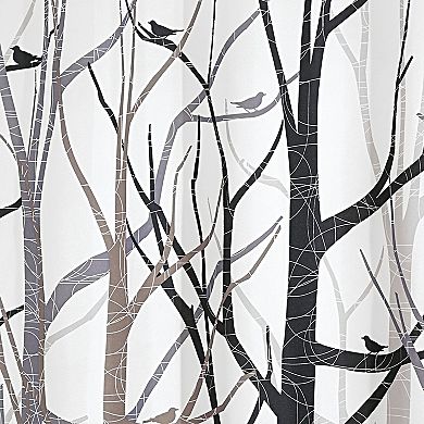iDesign Forest Fabric Shower Curtain