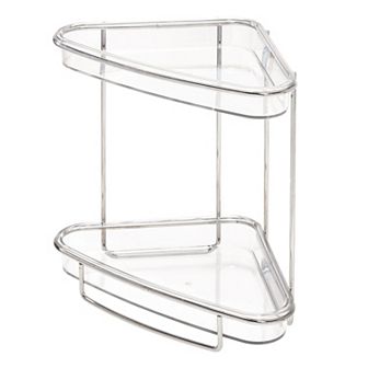 iDesign Clarity Collection Free-Standing 2 tier Vanity Organizer Storage Shelves