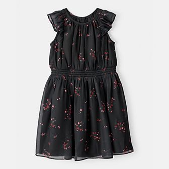 Girls 4-14 Carter’s Floral Short-Sleeve Occasion Dress