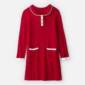 Girls 4-14 Carter's Long Sleeve Sweater Dress with Pockets
