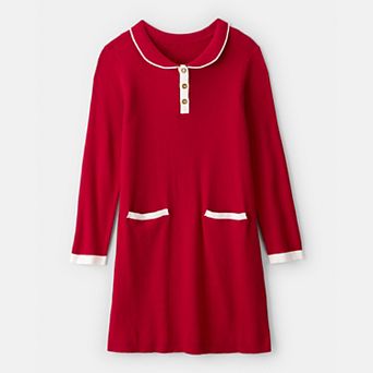 Girls 4-14 Carter's Long Sleeve Sweater Dress with Pockets