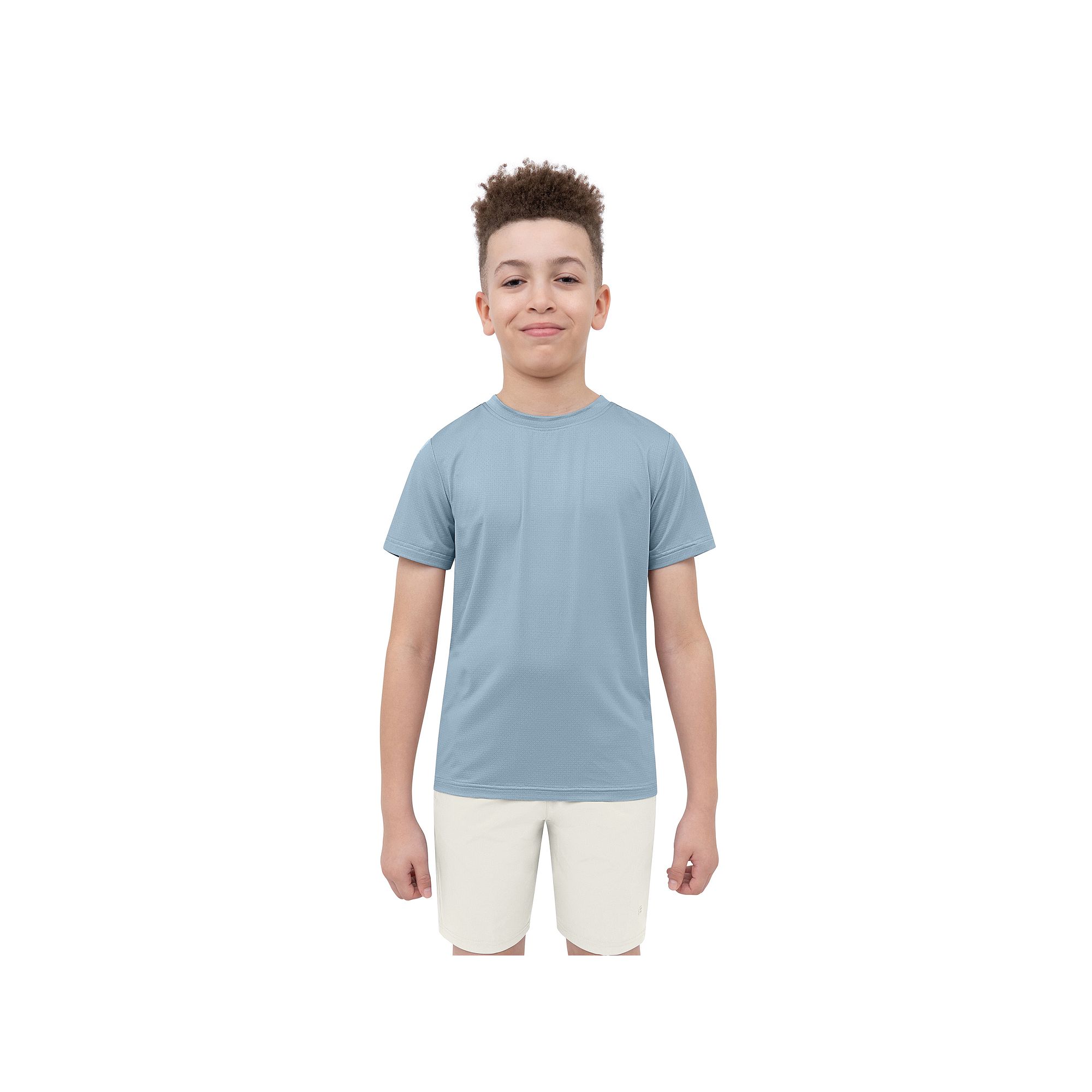 Boys 8-20 Layer 8 Short Sleeve Grid Raglan Top, Boys, Size: Small, Windwar