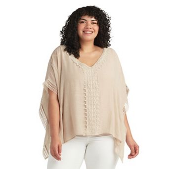 Plus Size AB Studio Asymmetrical Hem Top