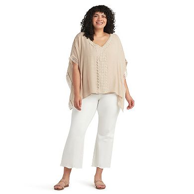 Plus Size AB Studio Asymmetrical Hem Top