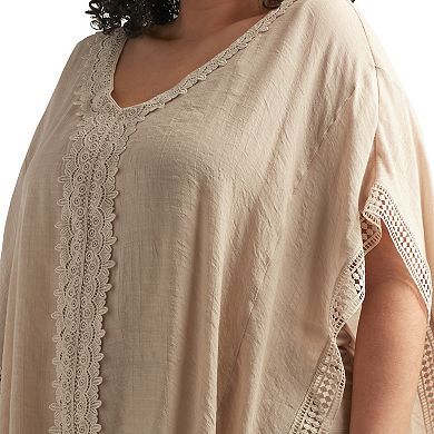 Plus Size AB Studio Asymmetrical Hem Top