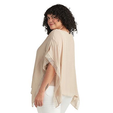 Plus Size AB Studio Asymmetrical Hem Top