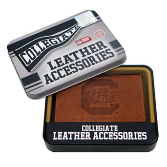 South Carolina Gamecocks Embossed Leather Bifold Wallet