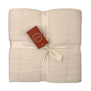 Discover Europe - Made in Portugal Adelaide Linen-Cotton Coverlet