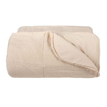 Discover Europe - Made in Portugal Adelaide Linen-Cotton Coverlet