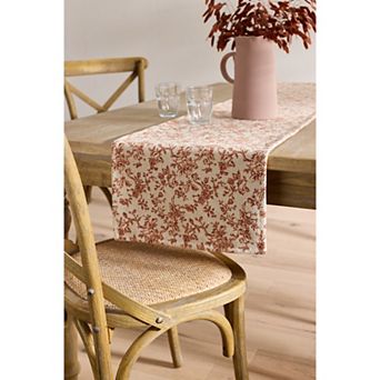 Mingle & Co. Printed Textured Woven Runner