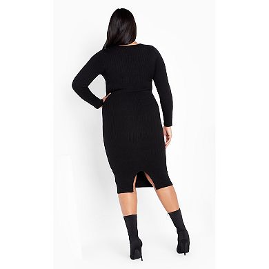 Avenue Women's Plus Size Riley Sweater Dress