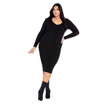 Avenue Women's Plus Size Riley Sweater Dress