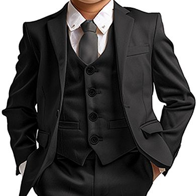 Boy's Tailored-Fit Suit Separates Vest Only, Big Boys