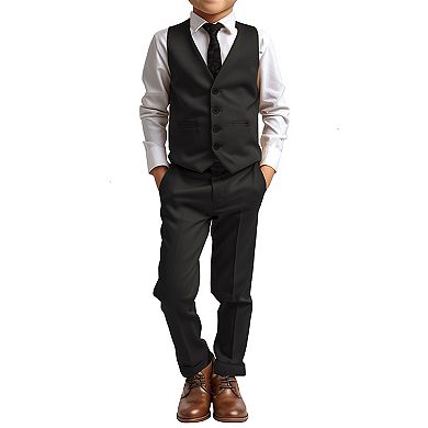 Boy's Tailored-Fit Suit Separates Vest Only, Big Boys