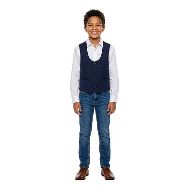 Boy's Tailored-Fit Suit Separates Vest Only, Little Boys