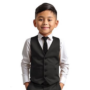 Boy's Tailored-Fit Suit Separates Vest Only, Little Boys