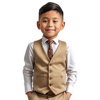 Boy's Tailored-Fit Suit Separates Vest Only, Little Boys