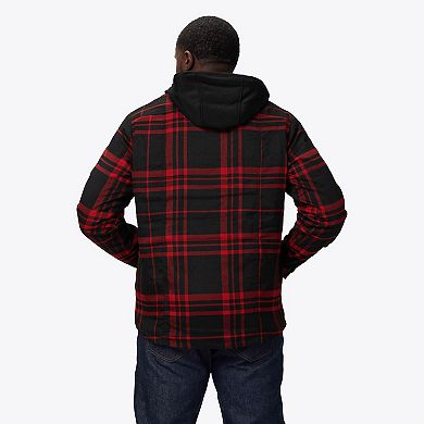 Men's Mobile Warming Heated Flannel Hoodie Jacket