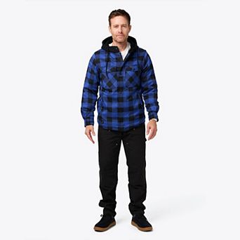Men's Mobile Warming Heated Flannel Hoodie Jacket