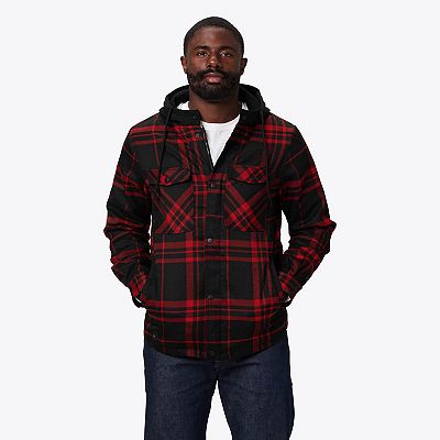 Men's Mobile Warming Heated Flannel Hoodie Jacket