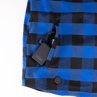 Men's Mobile Warming Heated Flannel Jacket