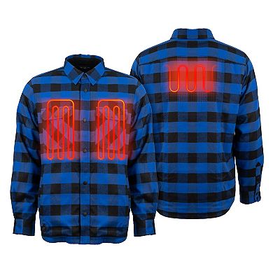 Men's Mobile Warming Heated Flannel Jacket