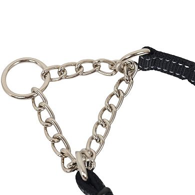 Dog Collar Nylon Dog Choke Collars Stainless Steel Chain Training Dog Collar
