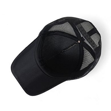 Sparkling Rhinestone Mesh Baseball Cap for a Glamorous Look